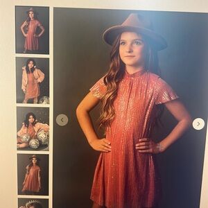 Chele dress in Mesa rose
